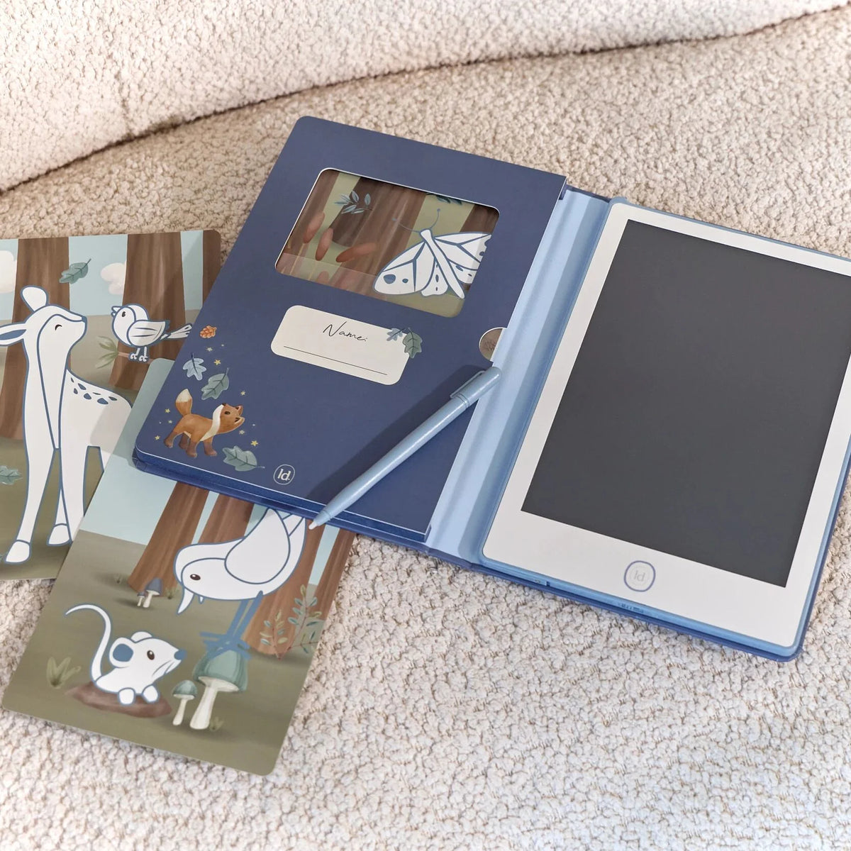 Little Dutch – Tablet "Tavoletta da Disegno LCD" BLU Forest Friends