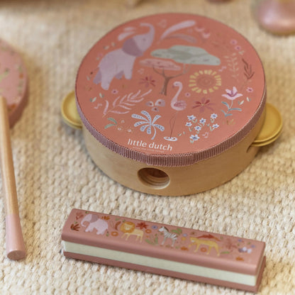 Little Dutch Set Strumenti Musicali Bambini Safari Friends – 5 Pezzi ROSA