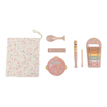 Little Dutch Set Strumenti Musicali Bambini Safari Friends – 5 Pezzi ROSA