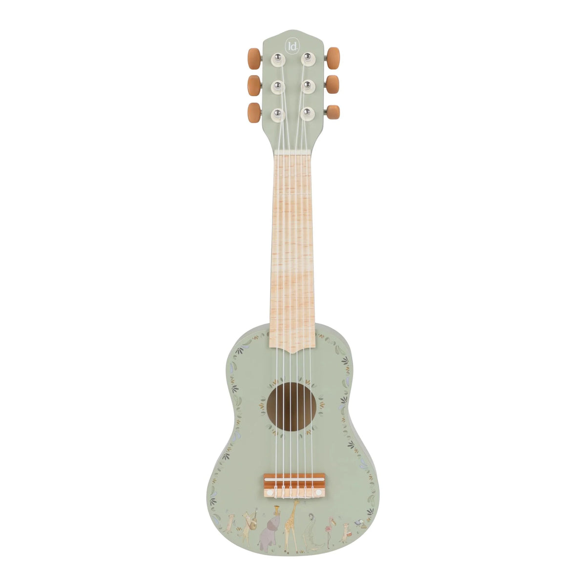Little Dutch  Chitarra in Legno Verde – Safari Friends 3+