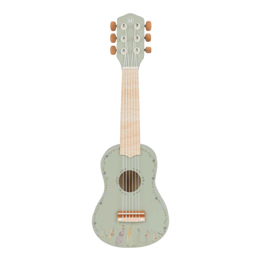 Little Dutch  Chitarra in Legno Verde – Safari Friends 3+