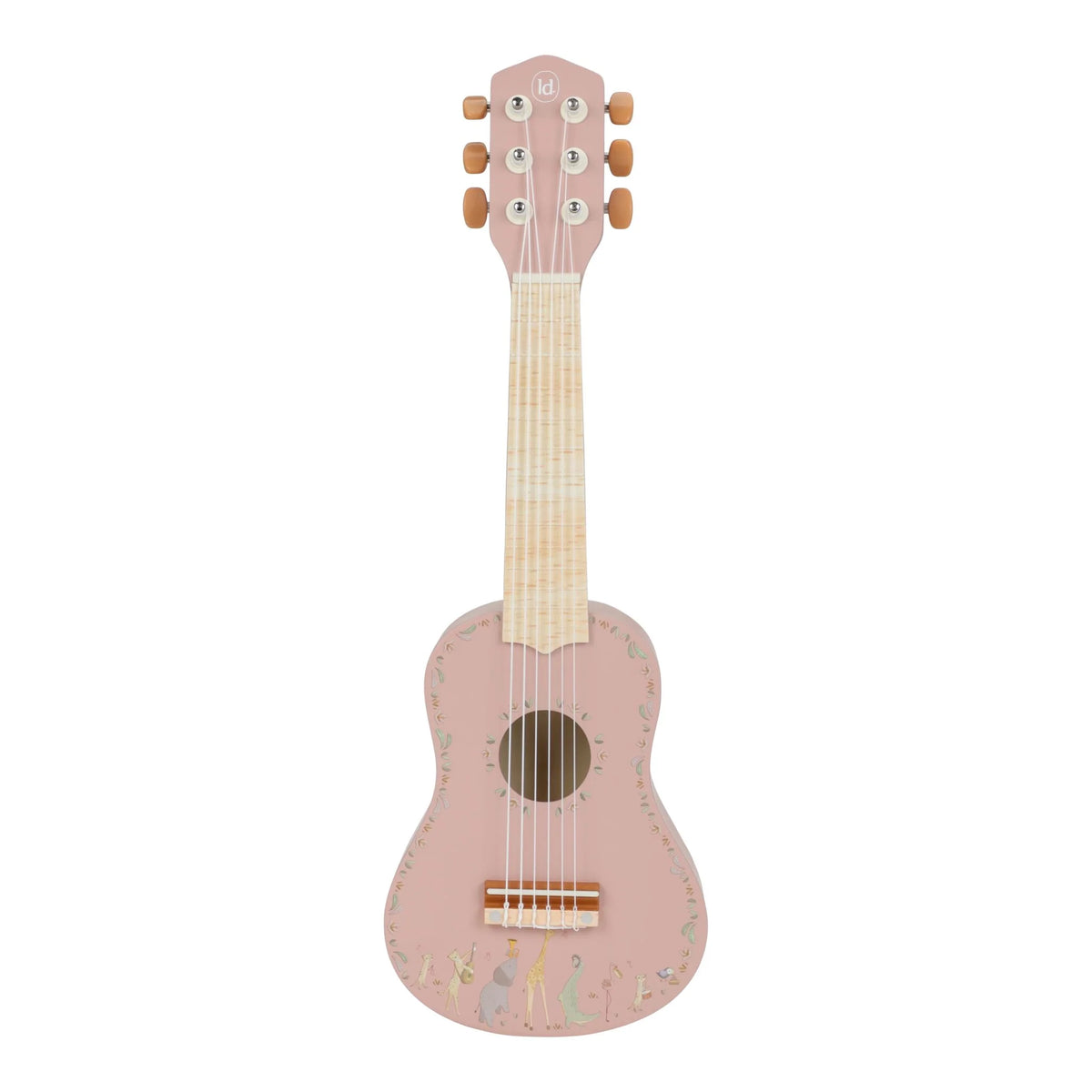 Little Dutch  Chitarra in Legno Rosa – Safari Friends 3+