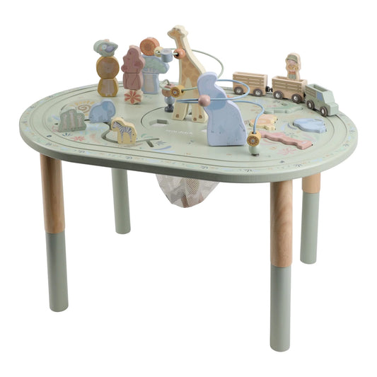 Little Dutch – Tavolo Multiattività XL in Legno Safari Friends Verde