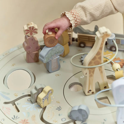 Little Dutch – Tavolo Multiattività XL in Legno Safari Friends Verde