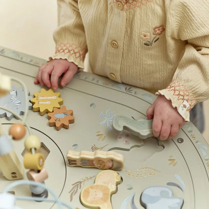 Little Dutch – Tavolo Multiattività XL in Legno Safari Friends Verde