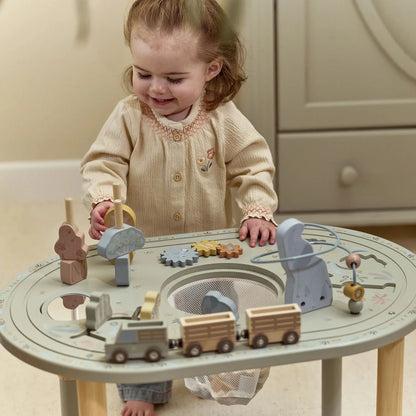 Little Dutch – Tavolo Multiattività XL in Legno Safari Friends Verde