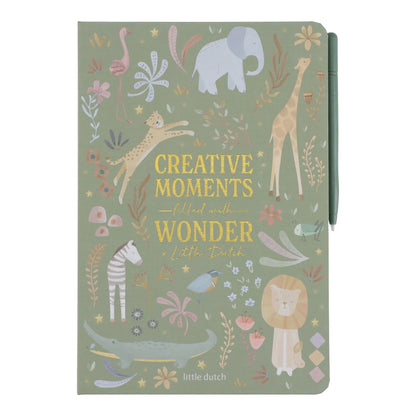 Little Dutch – Tablet "Tavoletta da Disegno LCD" Verde Safari Friends