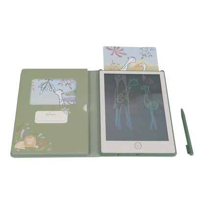 Little Dutch – Tablet "Tavoletta da Disegno LCD" Verde Safari Friends