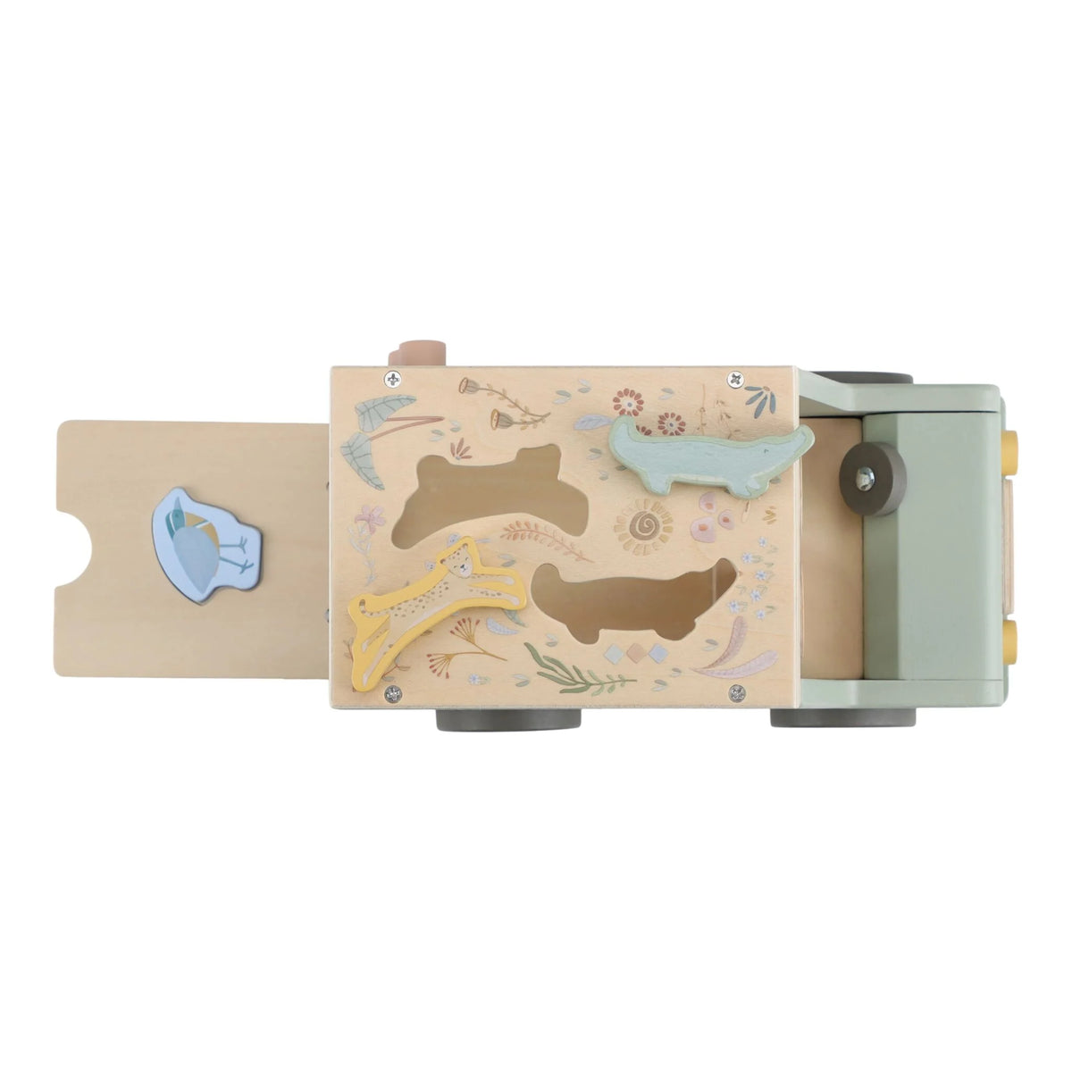 Little Dutch Safari Friends – Gioco a Incastro Safari Car in Legno