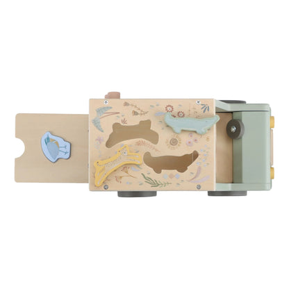 Little Dutch Safari Friends – Gioco a Incastro Safari Car in Legno