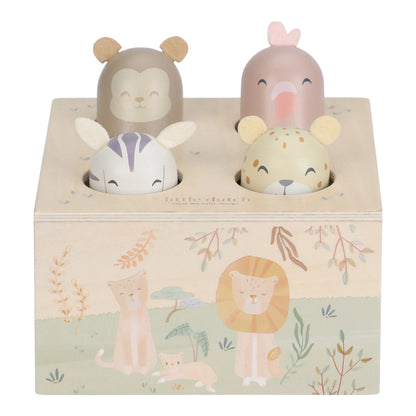 Little Dutch Wooden Pop-Up Safari Friends – Green