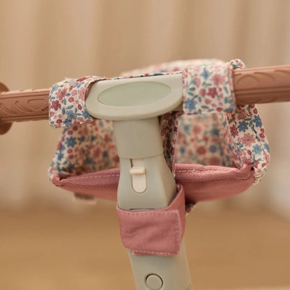 Little Dutch – Seggiolino per Bambole da Bici Rosa con Fiori