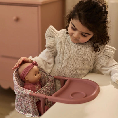 Little Dutch Seggiolone da Tavolo per Bambole – Rosa a Fiori
