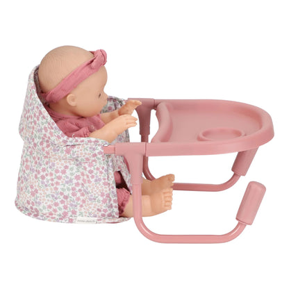 Little Dutch Seggiolone da Tavolo per Bambole – Rosa a Fiori