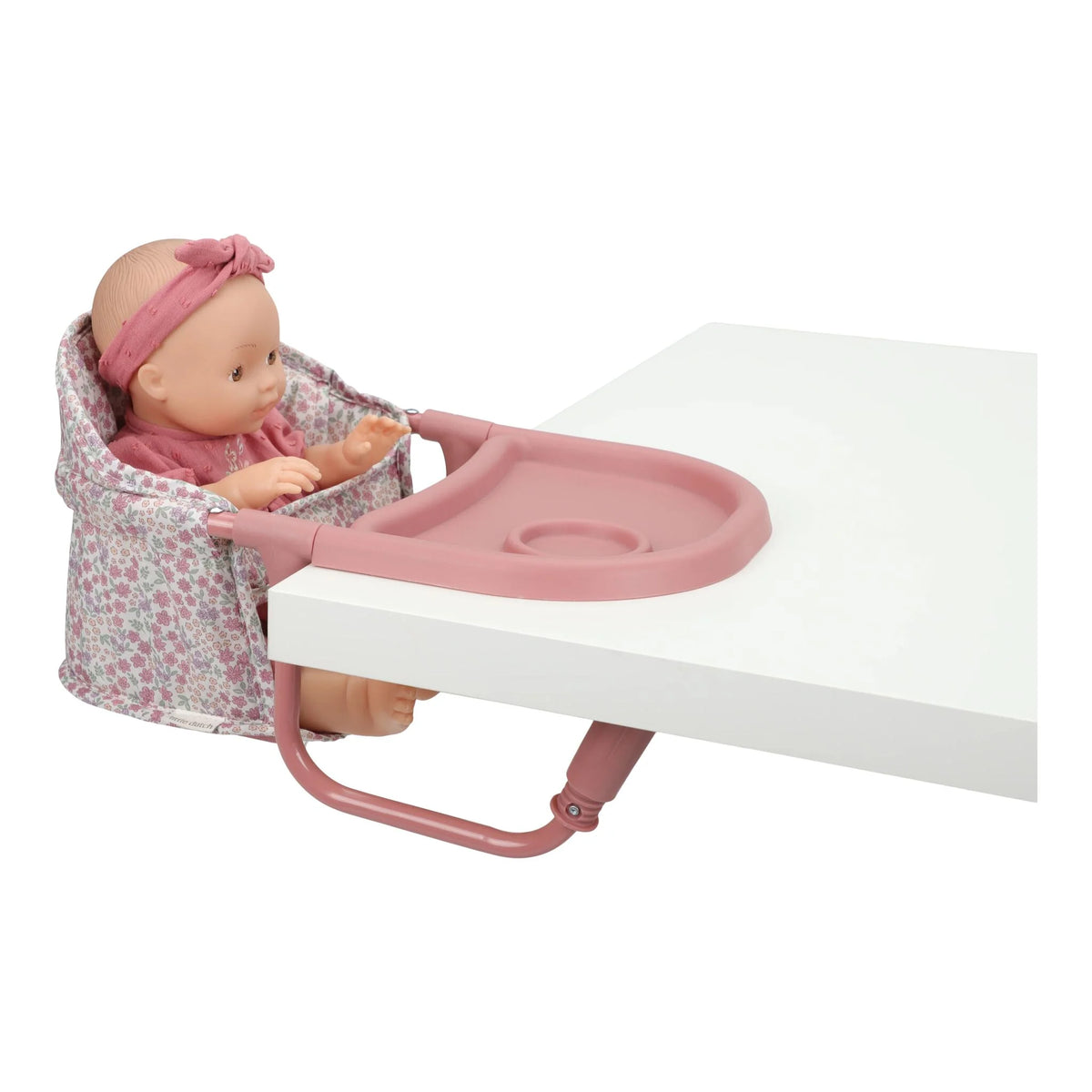 Little Dutch Seggiolone da Tavolo per Bambole – Rosa a Fiori
