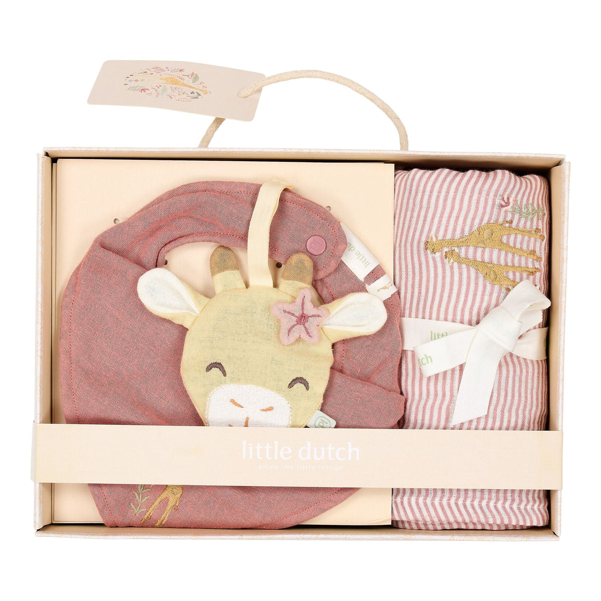 Little Dutch Gift Box Giraffa Rosa – Safari Friends