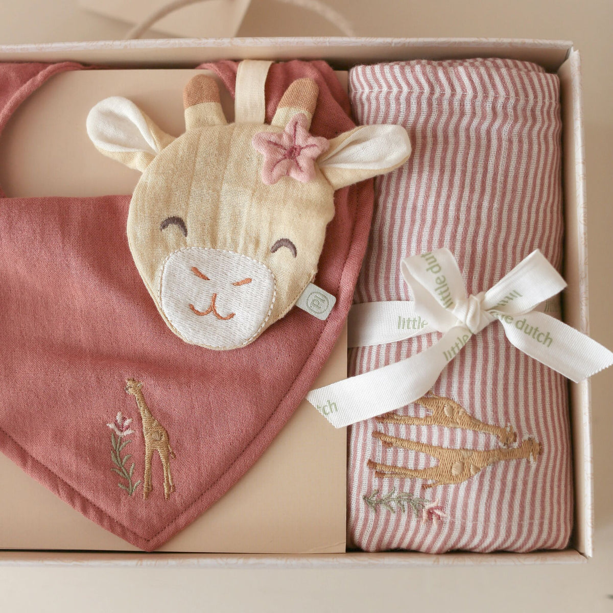 Little Dutch Gift Box Giraffa Rosa – Safari Friends