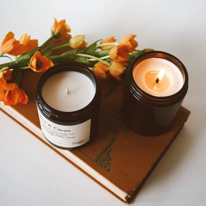 Candela Coffee & Cacao 155g | Soia Naturale | Handmade in Germania