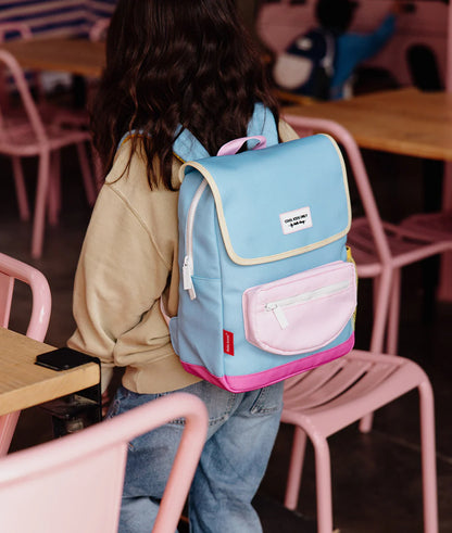 Zaino Bambini Hello Hossy Mini Sky Blue (6+ Anni) – Impermeabile, Riciclato