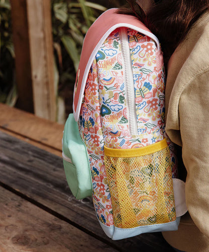 Zaino Hello Hossy Happiness – 2 Misure (2–5 anni e 6+ anni) | Colorato, Pratico, Sostenibile