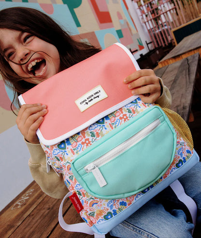 Zaino Hello Hossy Happiness – 2 Misure (2–5 anni e 6+ anni) | Colorato, Pratico, Sostenibile