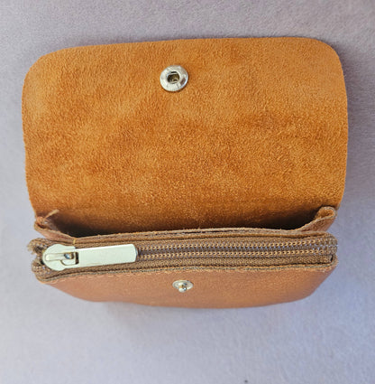 Metallic leather Kangoo wallet: Turquoise