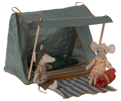 Tenda da Campeggio per Topolini Maileg Happy Camper con bastoncini - Apple Pie