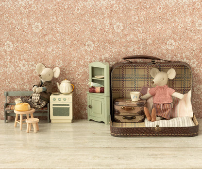 Mobile Angolare Maileg per Topolini – Corner Cabinet Verde Chiaro