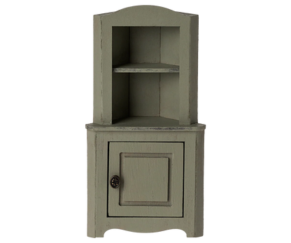 Mobile Angolare Maileg per Topolini – Corner Cabinet Verde Chiaro