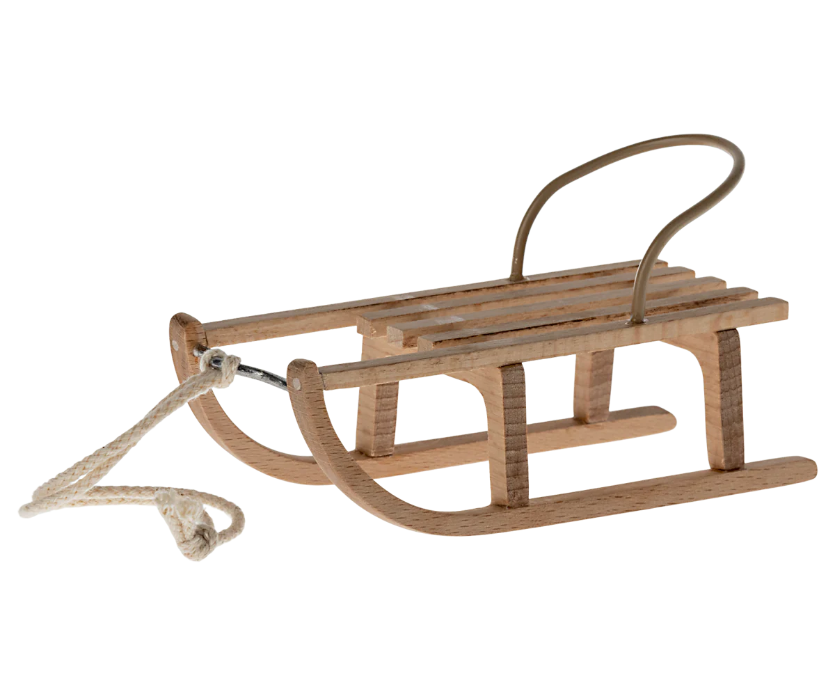Maileg seggiolone bianco in legno per baby topolini