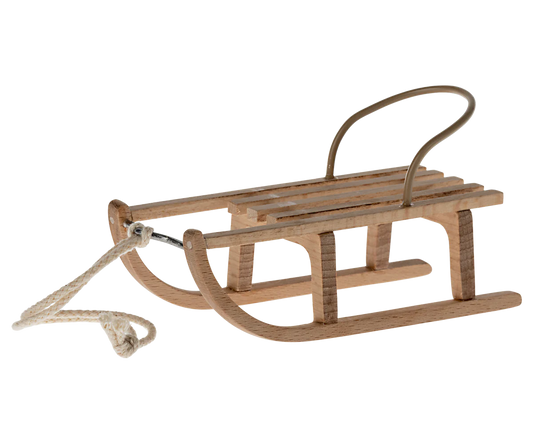 Maileg seggiolone bianco in legno per baby topolini