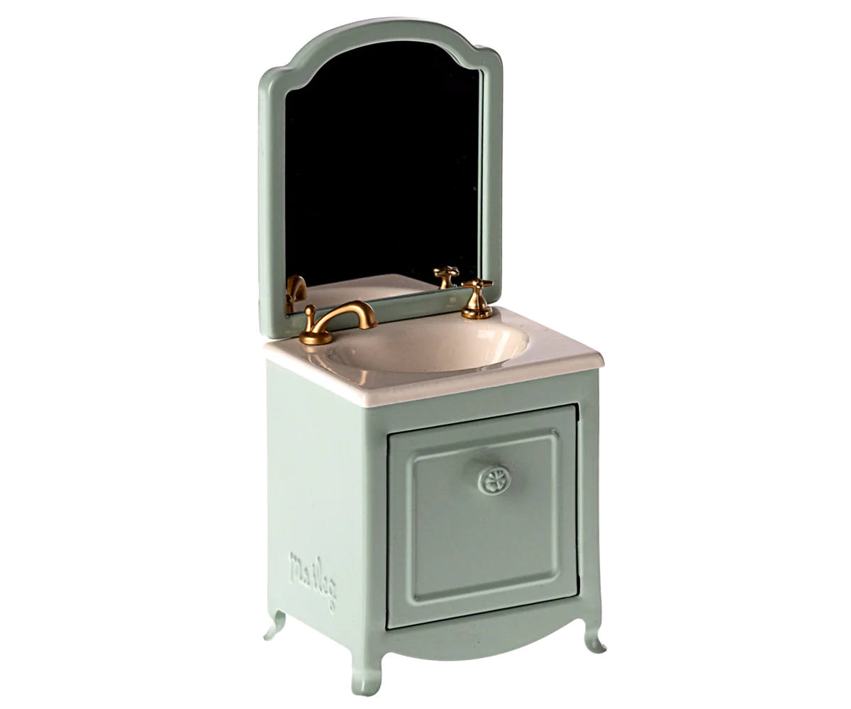 Maileg Mobile bagno con specchio - Verde Menta - Apple Pie