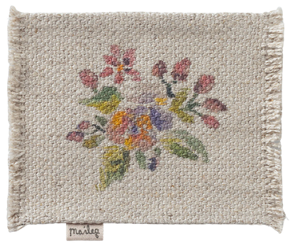 Tappeto in cotone con stampa floreale per casa delle bambole Maileg