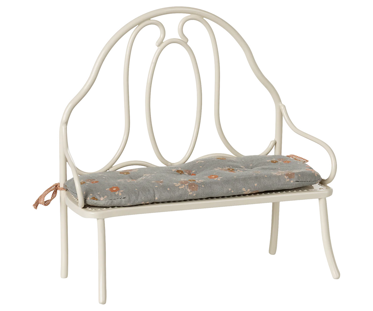Maileg Panchina vintage, Miniatura - Bianco - Apple Pie