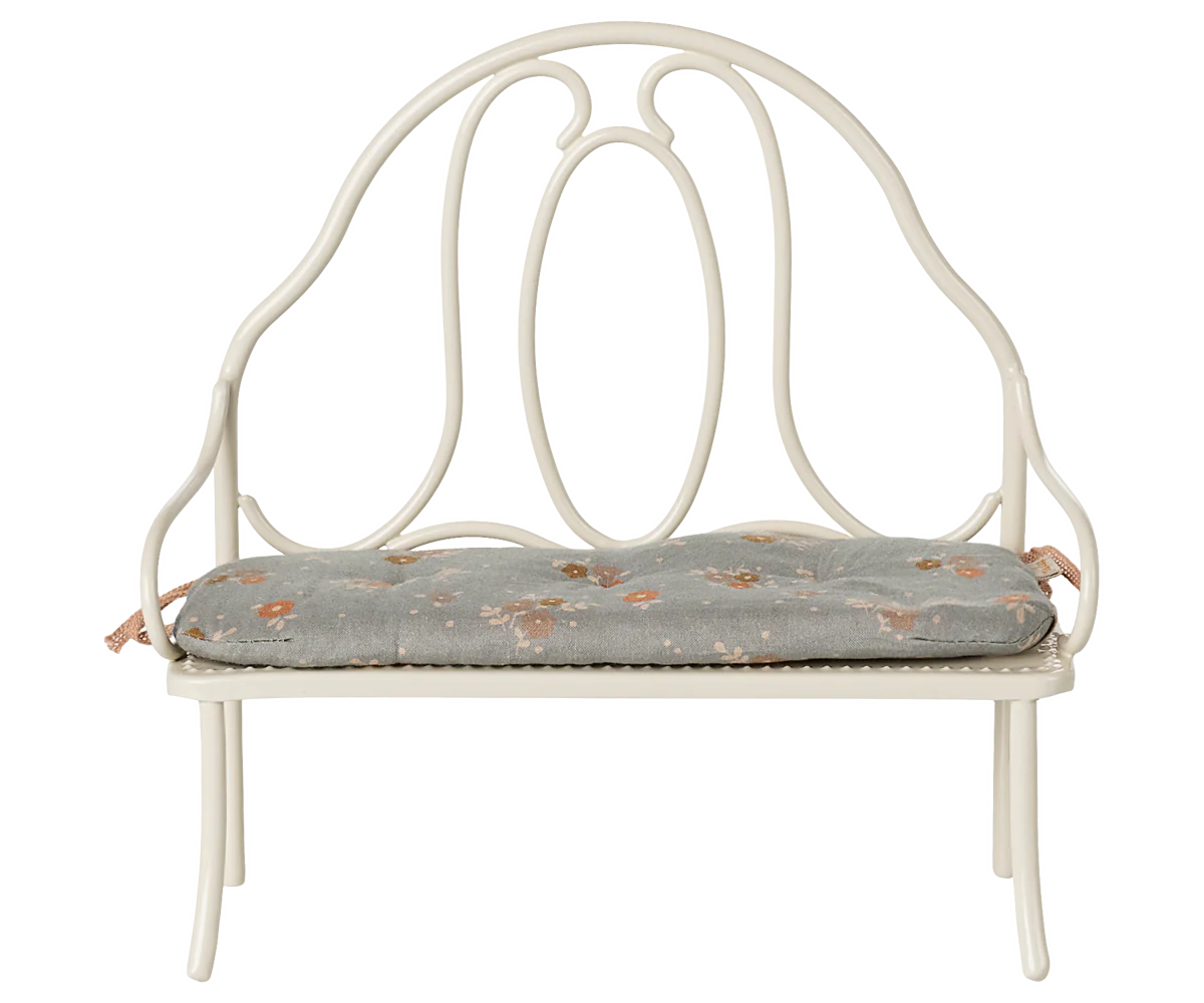 Maileg Panchina vintage, Miniatura - Bianco - Apple Pie
