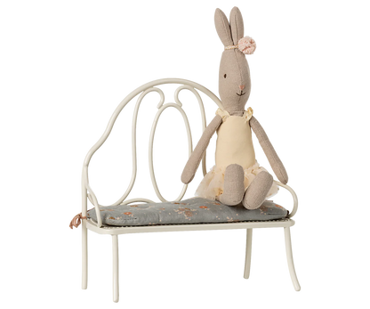 Maileg Panchina vintage, Miniatura - Bianco - Apple Pie