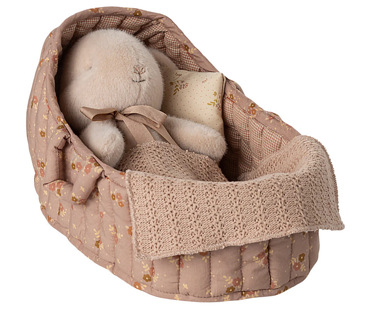 Culla Portatile Maileg Large Rosa – Accessori per Bunny e Safari Friends - Apple Pie