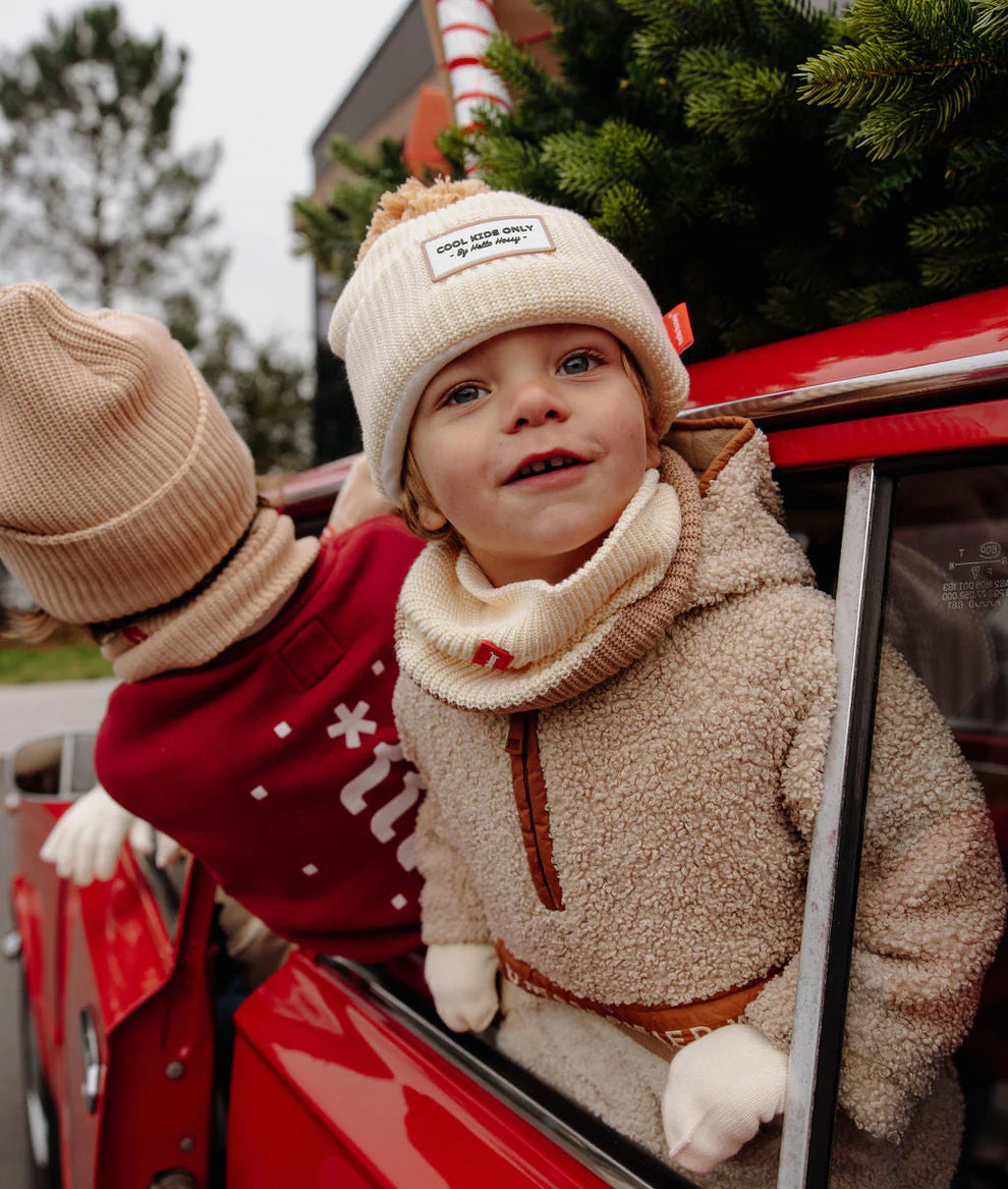Hello Hossy – Beanie Color Block Sandy (Bimbi + Mamma + Papà)