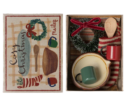 Maileg Set Cosy Christmas per Topolini - Apple Pie