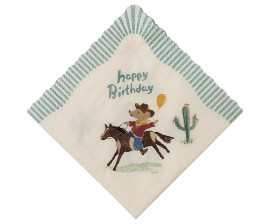 Tovagliolini Maileg Cowboy – set 20 pezzi per feste e picnic - Apple Pie
