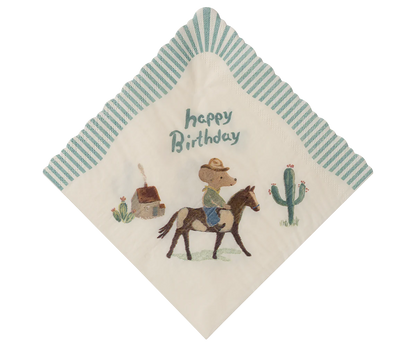 Tovagliolini Maileg Cowboy – set 20 pezzi per feste e picnic - Apple Pie