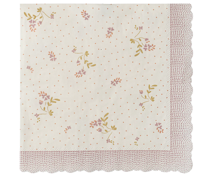 Tovagliolini di Carta Maileg – Fiori Rosa (Conf. da 20) - Apple Pie