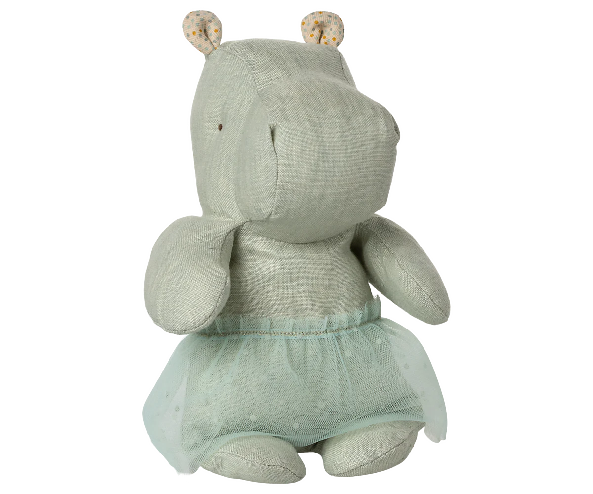 Maileg Safari Friends Ippopotamo con Gonna da Ballerina Piccolo - Menta IN ARRIVO - Apple Pie