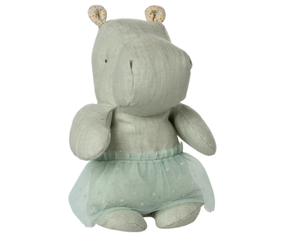 Maileg Safari Friends Ippopotamo con Gonna da Ballerina Piccolo - Menta IN ARRIVO - Apple Pie