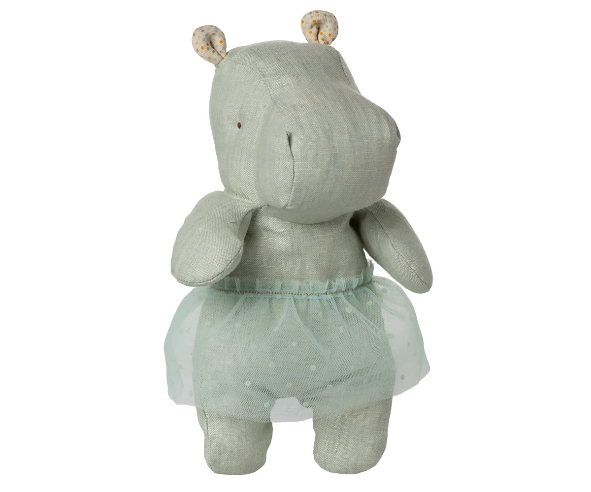 Maileg Safari Friends Ippopotamo con Gonna da Ballerina Piccolo - Menta IN ARRIVO - Apple Pie