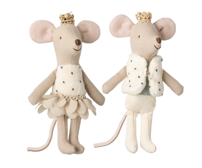 Maileg Topolini Gemelli Reali - Sorellina e Fratellino in Scatola di Fiammiferi - Apple Pie