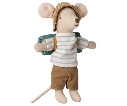 Maileg Topolino Escursionista fratello maggiore Righe Azzurre - Apple Pie