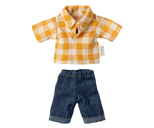 Maileg Vestiti Topolino papà - Jeans e camicia