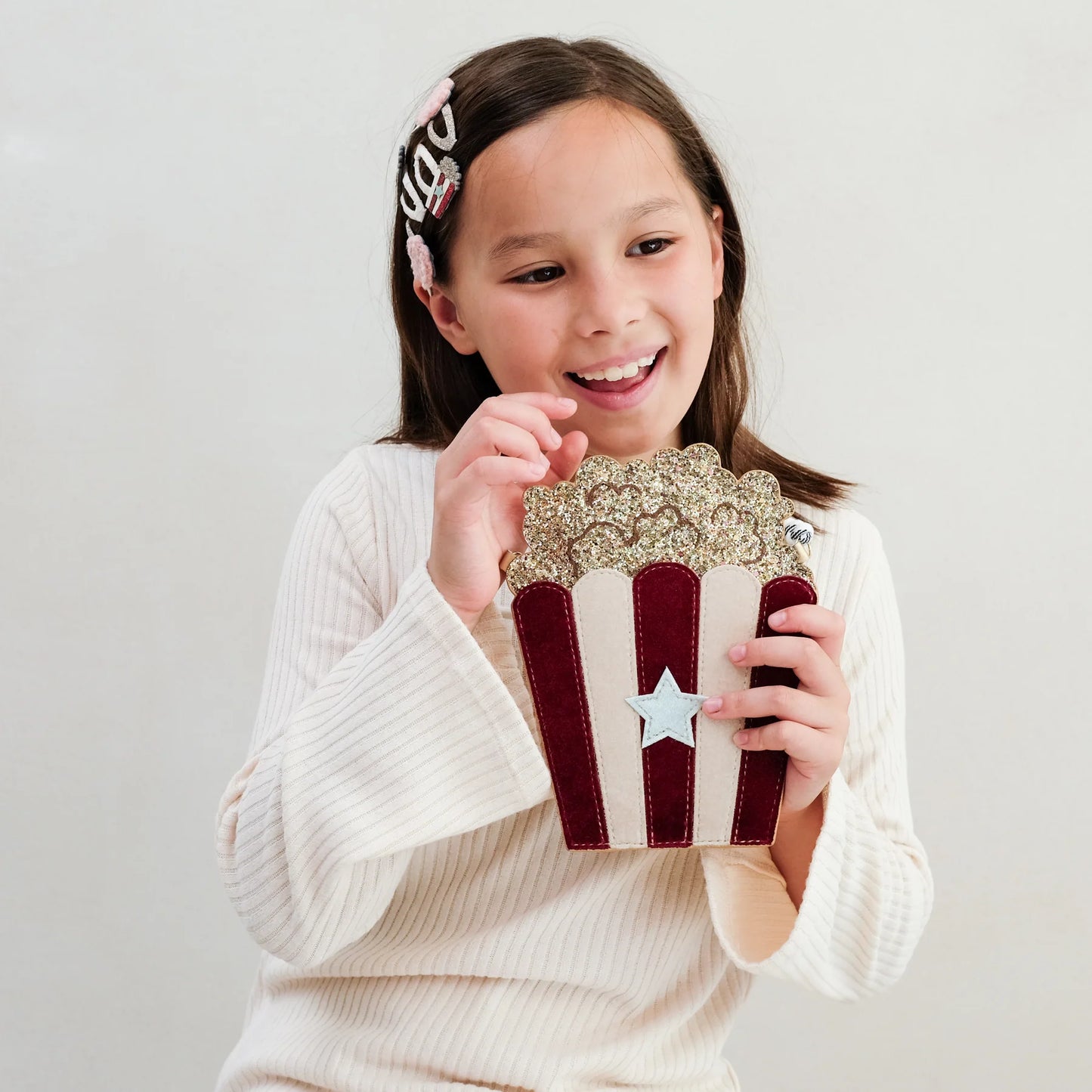 Mimi & Lula Borsetta Popcorn – Glitter Gold & Red