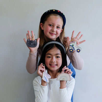 Mimi & Lula – Portachiavi unicorno in velluto e glitter